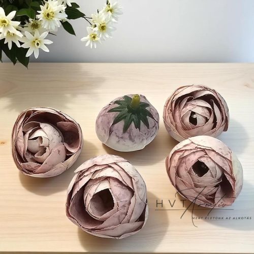 3 cm-es Boglárka fej – Cirmos lila