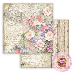 Scrapbook papír kétoldalas - Casa Granada virág Maisons