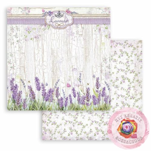 Scrapbook papír kétoldalas - Provence levendula