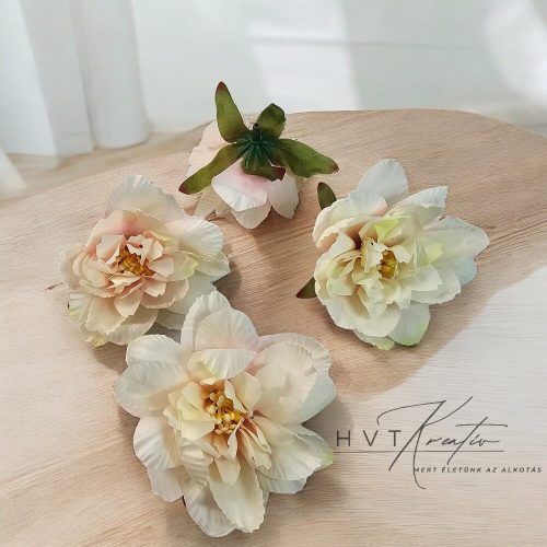 Kerti Dália – krém és rózsaszín elegancia (7 cm)