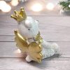 Koronás maci – ülő dekorációs figura