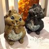 Cuki kézműves mókus figura - 2 féle