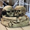 Szerelmes Csontvázpár Mécsestartó – Halloween Dekor