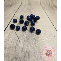 Betűző bogyó fényes kék 2,5 cm