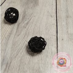 Vessző gömb fekete 3 cm