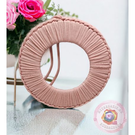 Kézműves Horgolt alap 20 cm rózsaszín
