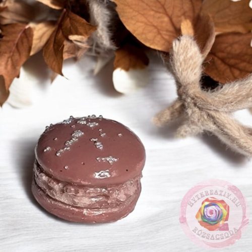 Kézműves Macaron- vintage lila