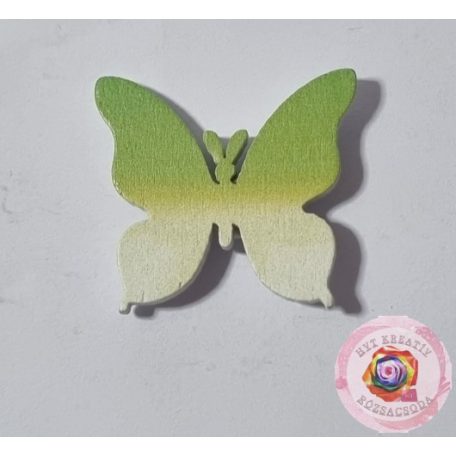 Fa pillangó zöld 3 cm 