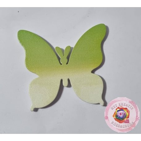 Fa pillangó zöld 4,5 cm
