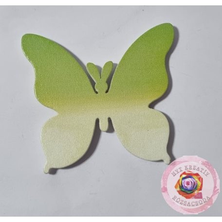 Fa pillangó zöld 6 cm